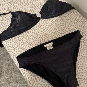 Michael Kors bikini black with silver